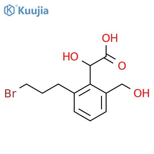 2-(3-Bromopropyl)-6-(hydroxymethyl)mandelic acid structure