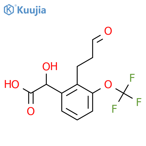 2-(3-Oxopropyl)-3-(trifluoromethoxy)mandelic acid structure