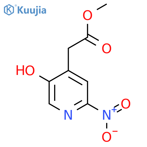 Methyl 5-hydroxy-2-nitropyridine-4-acetate structure
