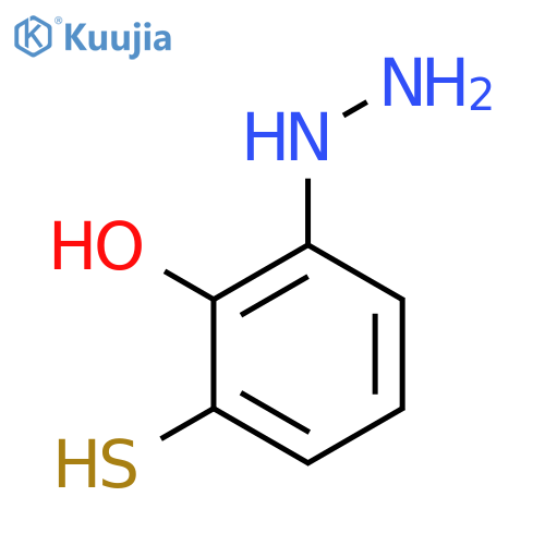 2-Hydroxy-3-mercaptophenylhydrazine structure