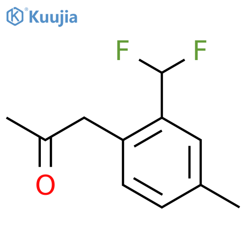 1-(2-(Difluoromethyl)-4-methylphenyl)propan-2-one structure