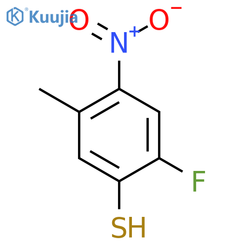 2-Fluoro-5-methyl-4-nitrothiophenol structure
