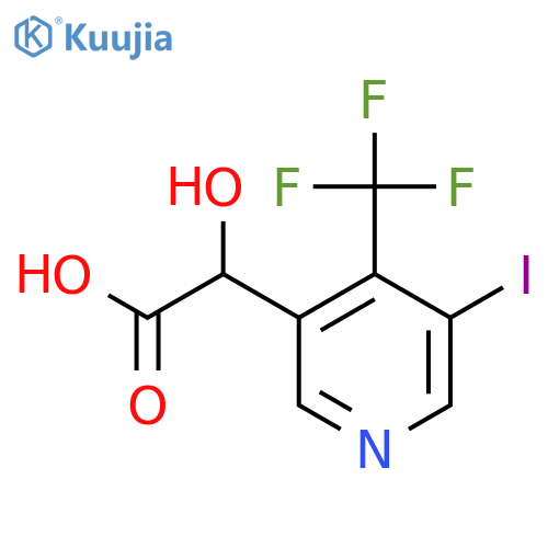 2-(3-Iodo-4-(trifluoromethyl)pyridin-5-yl)-2-hydroxyacetic acid structure