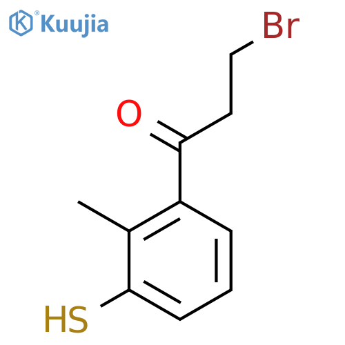 3-(3-Bromopropanoyl)-2-methylthiophenol structure