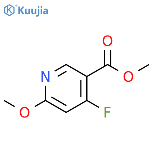 methyl 4-fluoro-6-methoxy-pyridine-3-carboxylate structure