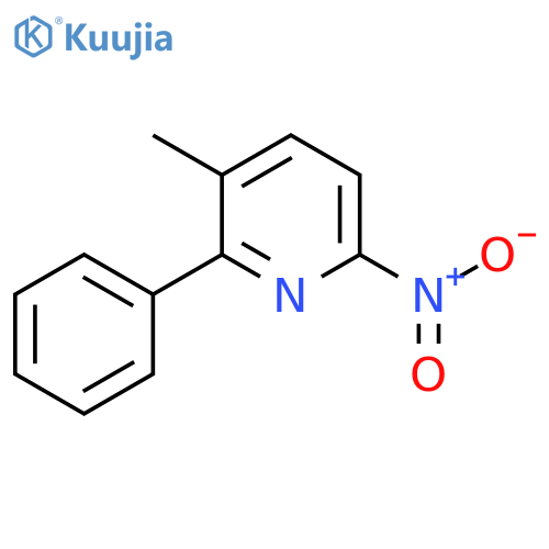 3-Methyl-6-nitro-2-phenylpyridine structure