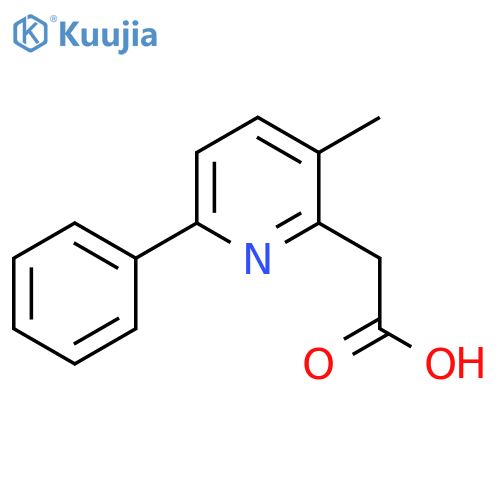 3-Methyl-6-phenylpyridine-2-acetic acid structure