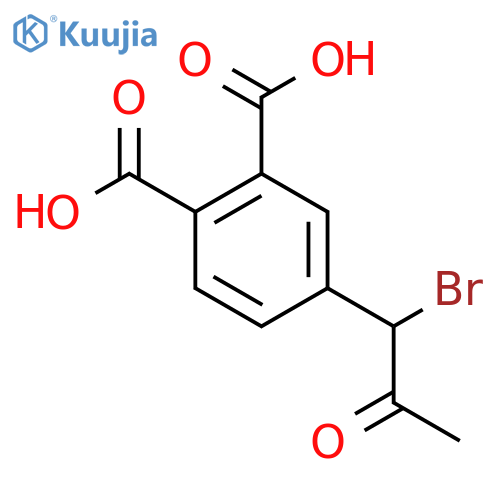 1-Bromo-1-(3,4-dicarboxyphenyl)propan-2-one structure