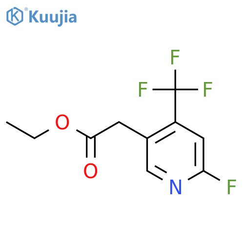 Ethyl 2-fluoro-4-(trifluoromethyl)pyridine-5-acetate structure