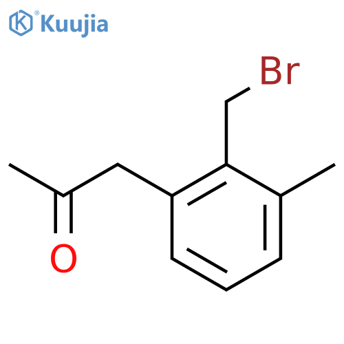 1-(2-(Bromomethyl)-3-methylphenyl)propan-2-one structure