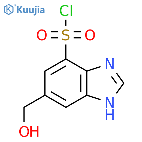 5-Hydroxymethyl-1H-benzimidazole-7-sulfonyl chloride structure