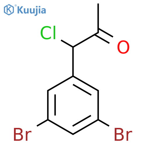 1-Chloro-1-(3,5-dibromophenyl)propan-2-one structure