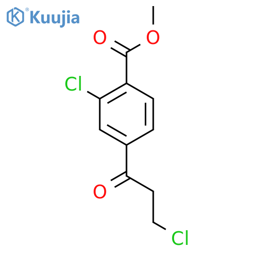 Methyl 2-chloro-4-(3-chloropropanoyl)benzoate structure