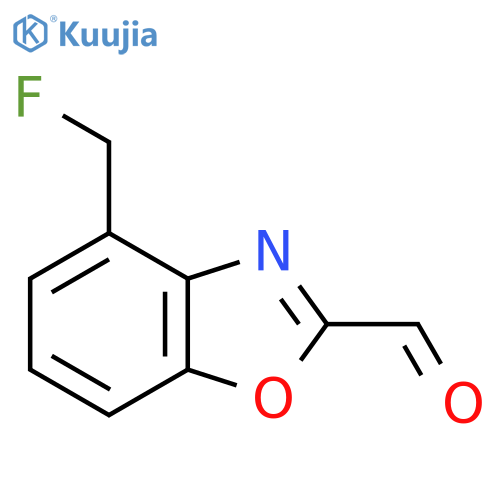 4-(Fluoromethyl)benzo[d]oxazole-2-carboxaldehyde structure
