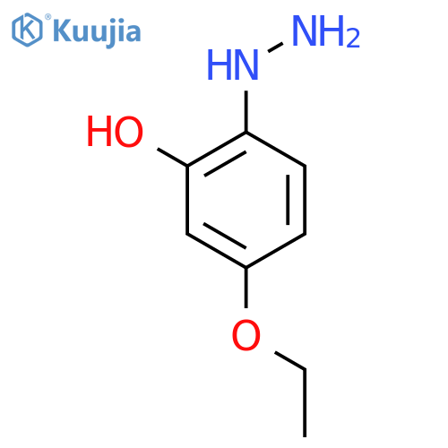 4-Ethoxy-2-hydroxyphenylhydrazine structure