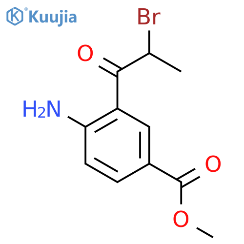 Methyl 4-amino-3-(2-bromopropanoyl)benzoate structure