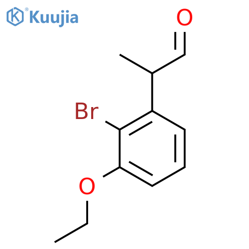 2-Bromo-3-ethoxyphenylpropanal structure