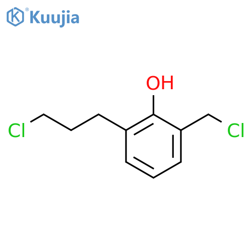 3-(3-Chloropropyl)-2-hydroxybenzyl chloride structure