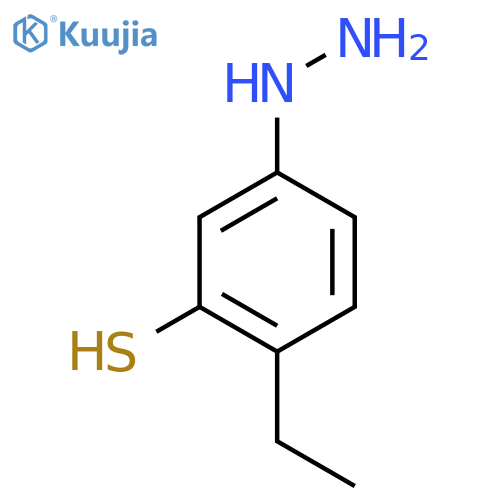 4-Ethyl-3-mercaptophenylhydrazine structure