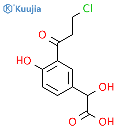 3-(3-Chloropropanoyl)-4-hydroxymandelic acid structure