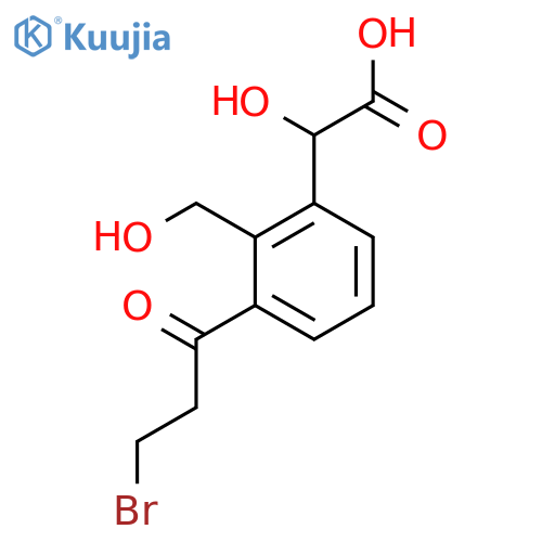 3-(3-Bromopropanoyl)-2-(hydroxymethyl)mandelic acid structure