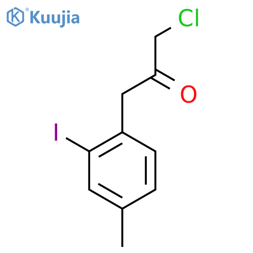 1-Chloro-3-(2-iodo-4-methylphenyl)propan-2-one structure