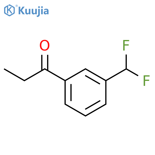 1-[3-(difluoromethyl)phenyl]propan-1-one structure