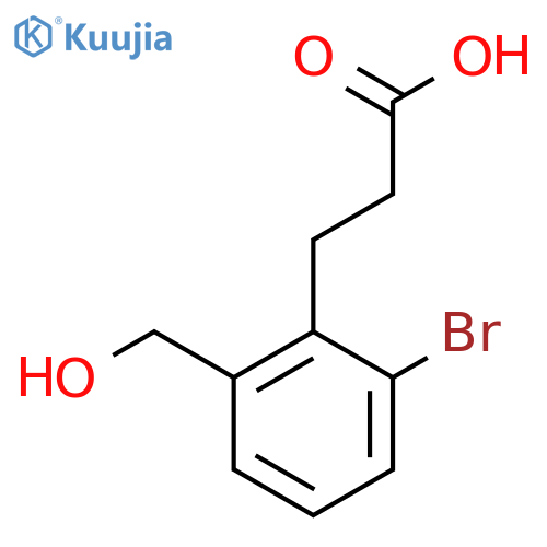 3-(2-Bromo-6-(hydroxymethyl)phenyl)propanoic acid structure