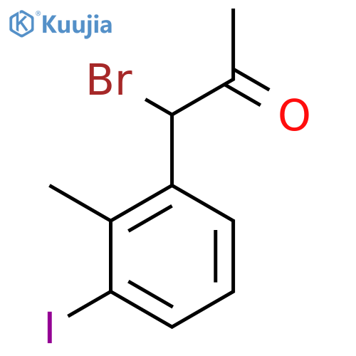 1-Bromo-1-(3-iodo-2-methylphenyl)propan-2-one structure