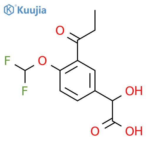 4-(Difluoromethoxy)-3-propionylmandelic acid structure