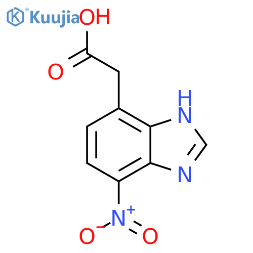4-Nitro-1H-benzimidazole-7-acetic acid structure