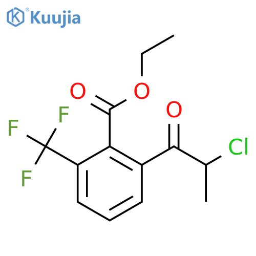 Ethyl 2-(2-chloropropanoyl)-6-(trifluoromethyl)benzoate structure