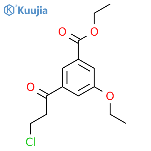 Ethyl 3-(3-chloropropanoyl)-5-ethoxybenzoate structure