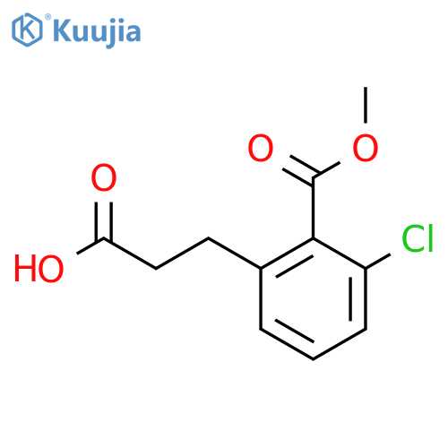 Methyl 2-(2-carboxyethyl)-6-chlorobenzoate structure