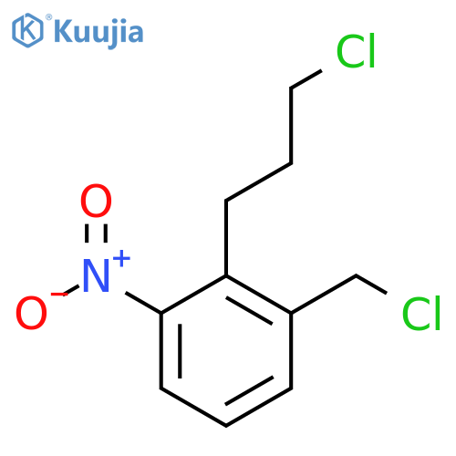 2-(3-Chloropropyl)-3-nitrobenzyl chloride structure