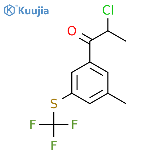 3-(2-Chloropropanoyl)-5-(trifluoromethylthio)toluene structure