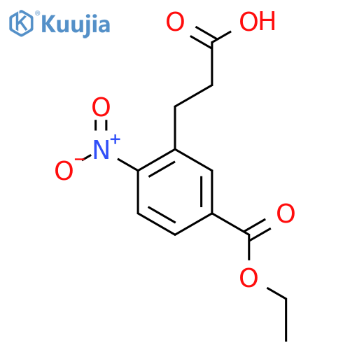 Ethyl 3-(2-carboxyethyl)-4-nitrobenzoate structure
