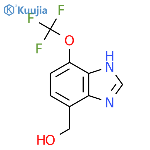 4-Hydroxymethyl-7-trifluoromethoxy-1H-benzimidazole structure