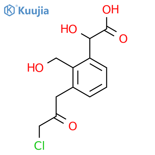 3-(3-Chloro-2-oxopropyl)-2-(hydroxymethyl)mandelic acid structure