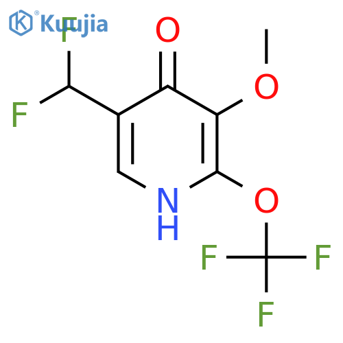 5-(Difluoromethyl)-4-hydroxy-3-methoxy-2-(trifluoromethoxy)pyridine structure