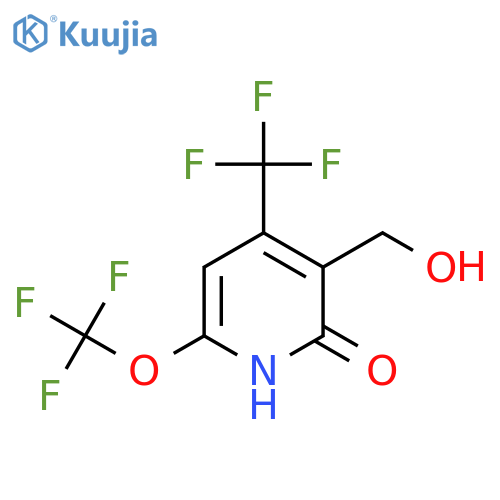 2-Hydroxy-6-(trifluoromethoxy)-4-(trifluoromethyl)pyridine-3-methanol structure