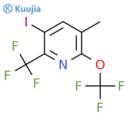 3-Iodo-5-methyl-6-(trifluoromethoxy)-2-(trifluoromethyl)pyridine structure