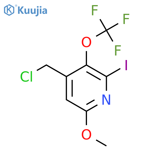 4-(Chloromethyl)-2-iodo-6-methoxy-3-(trifluoromethoxy)pyridine structure
