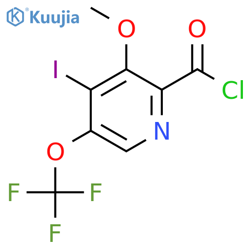 4-Iodo-3-methoxy-5-(trifluoromethoxy)pyridine-2-carbonyl chloride structure