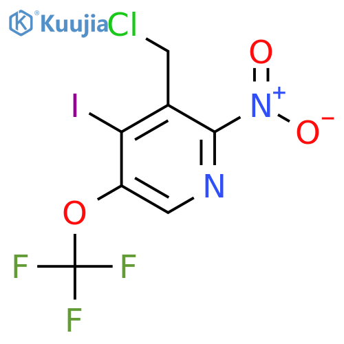 3-(Chloromethyl)-4-iodo-2-nitro-5-(trifluoromethoxy)pyridine structure