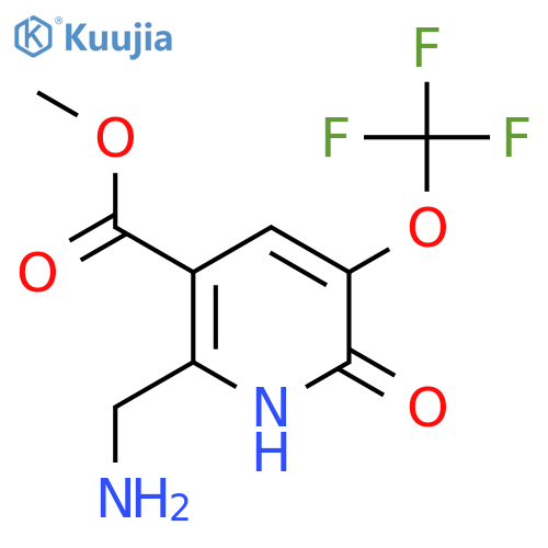 Methyl 2-(aminomethyl)-6-hydroxy-5-(trifluoromethoxy)pyridine-3-carboxylate structure