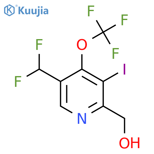 5-(Difluoromethyl)-3-iodo-4-(trifluoromethoxy)pyridine-2-methanol structure