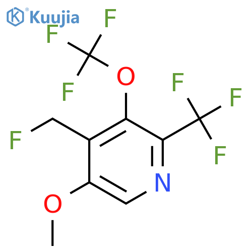 4-(Fluoromethyl)-5-methoxy-3-(trifluoromethoxy)-2-(trifluoromethyl)pyridine structure