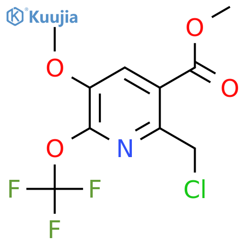 Methyl 2-(chloromethyl)-5-methoxy-6-(trifluoromethoxy)pyridine-3-carboxylate structure