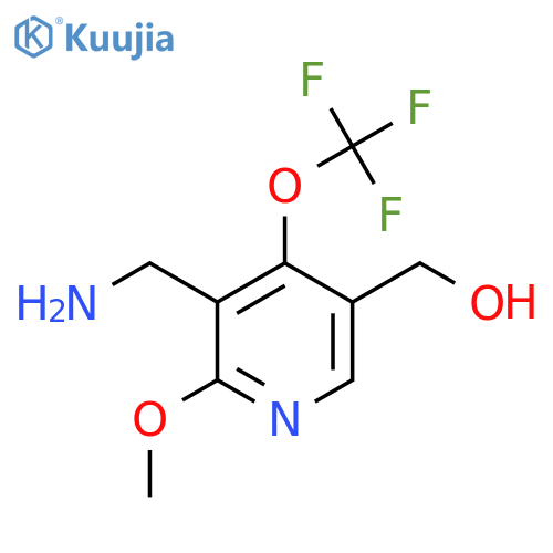 3-(Aminomethyl)-2-methoxy-4-(trifluoromethoxy)pyridine-5-methanol structure